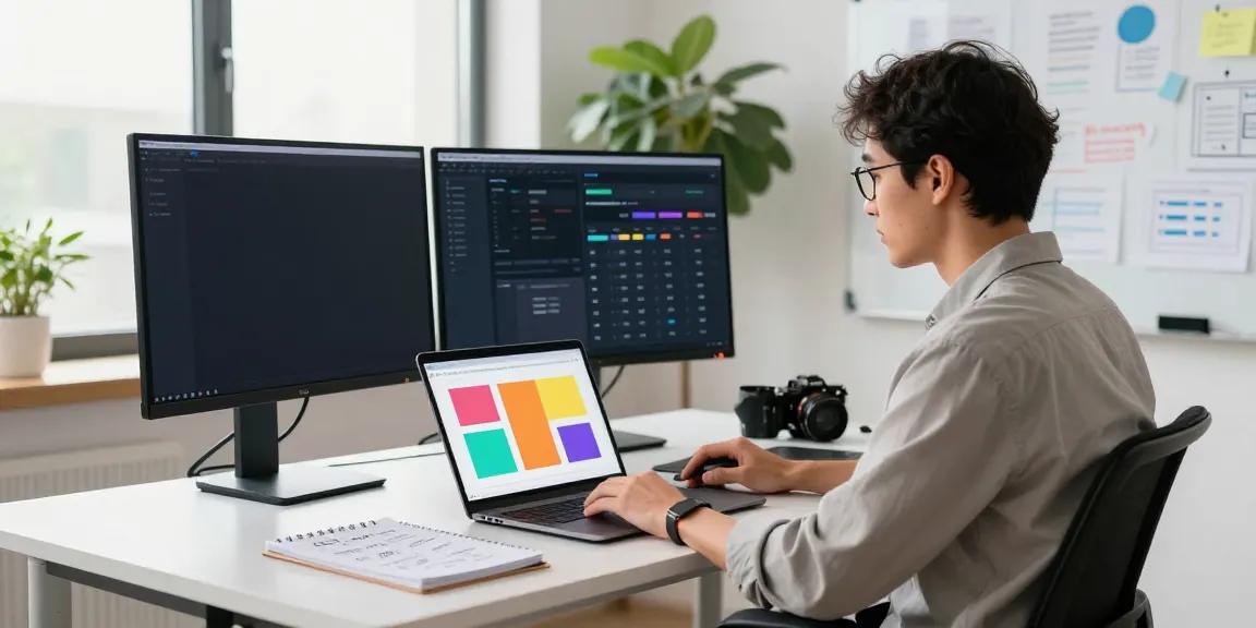 Content strategist working on a plan for instant indexing in a modern office.