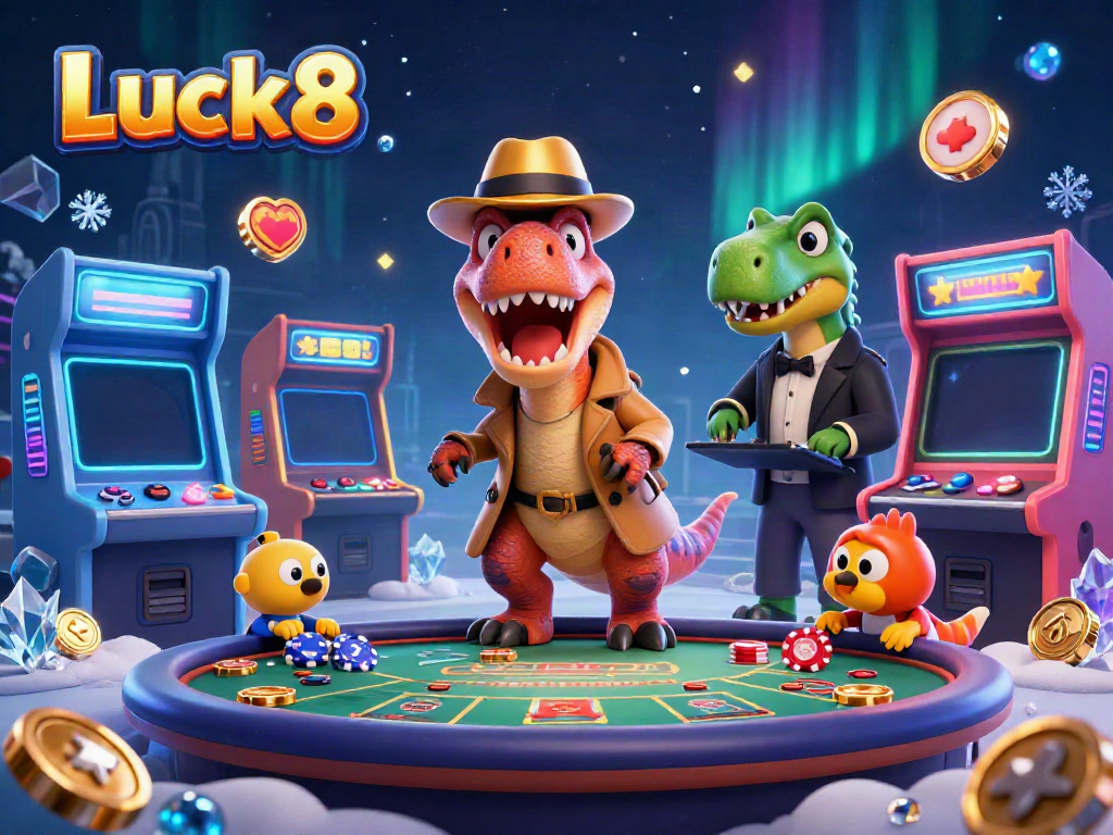 Experience Luck8's thrilling blackjack with a velociraptor card counter and engaging game elements.