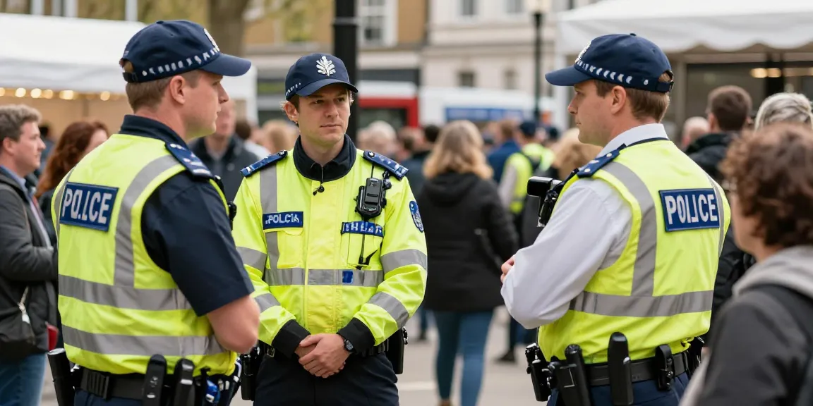Security Company providing professional services during a community event in London.