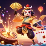 Engage with exciting games at 58FF featuring vibrant 3D characters and casino elements.