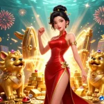 Engage in thrilling slot games at UFABET with captivating visuals and dynamic gold treasures.